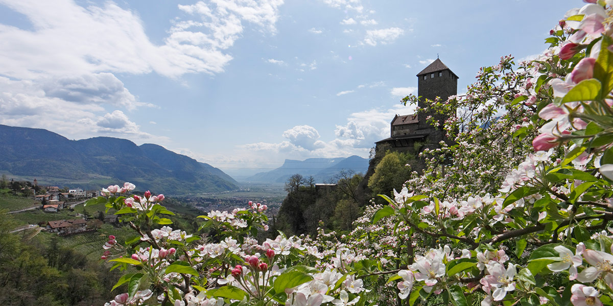 Schloss Tirol im Frühling